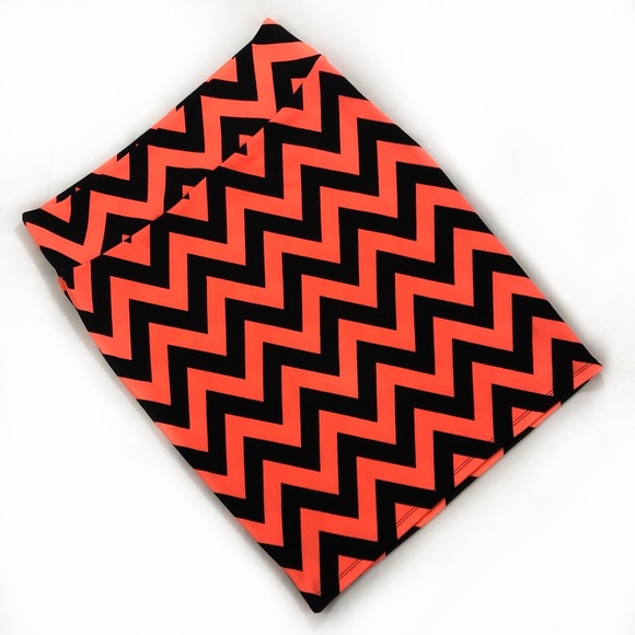 LuLaRoe Dresses & Skirts - LuLaRoe Orange & Black Chevron Pencil Skirt | NWT